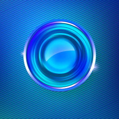 Blue colors abstract background with circle medal