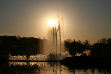 The fountain in the Park Tsaritsyno