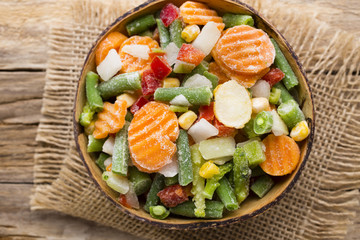 Frozen vegetables.