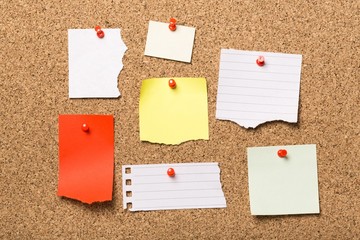 Advertisement, note pad, bulletin board.