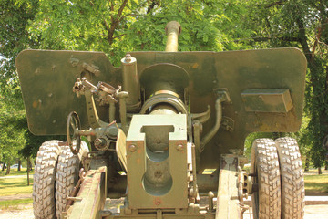 old artillery cannon