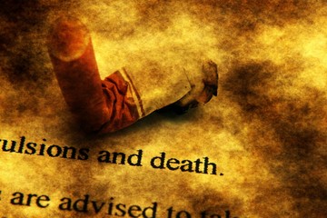CIgarette and death grunge concept
