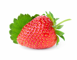 Strawberry on white background