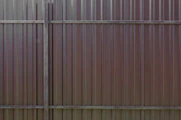 metal fence brown big