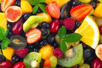 Fruit, fresh, mixed.