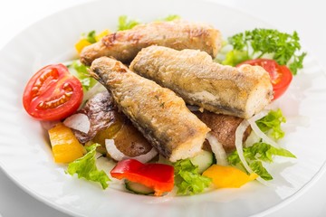 Sardine, Prepared Fish, Grilled.