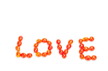 word love make by tomatoes