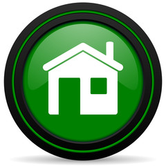 house green icon home sign