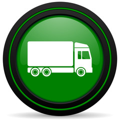 delivery green icon truck sign
