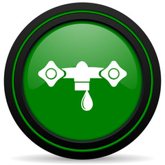 water green icon hydraulics sign