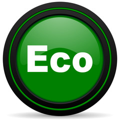 eco green icon ecological sign