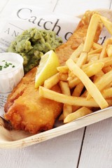 traditional British fish and chips