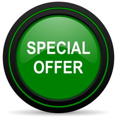 special offer green icon