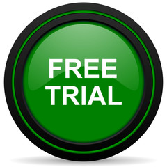 free trial green icon