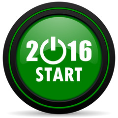 new year 2016 green icon new years symbol