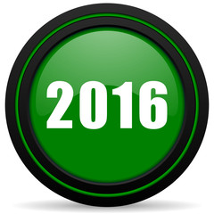new year 2016 green icon new years symbol