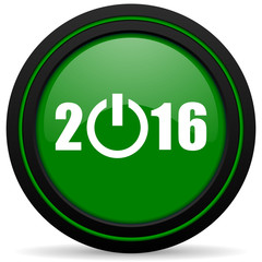 new year 2016 green icon new years symbol