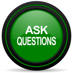 ask questions green icon