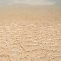 Fototapeta na wymiar wave sand background on beach