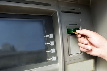 ATM, Credit Card, Banking.