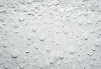 water drops an white background