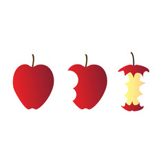 three apples
describe a three apples