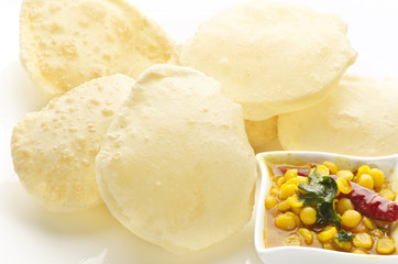 Yummy Puri with chana dal