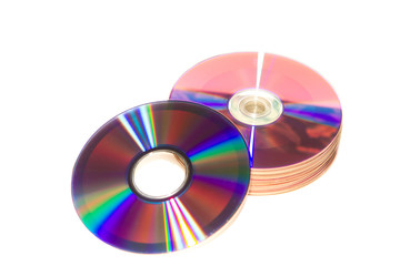 DVD isolate on white background