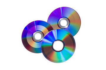 DVD isolate on white background