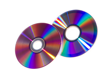 DVD isolate on white background