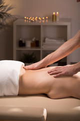 Fototapeta na wymiar Massage in spa