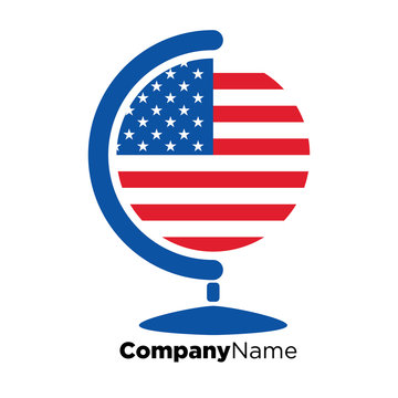 America USA logo icon vector