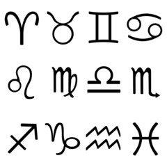 Obraz premium vector signs of the zodiac