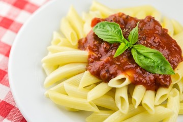 Pasta, dish, italian.