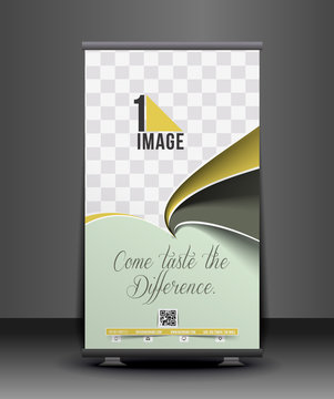 Cup Cake Roll Up Banner Design