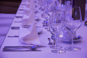 setup decoration of wedding banquet