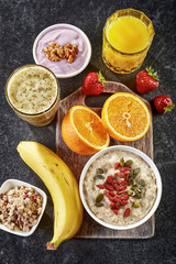 healthy breakfast ingredients