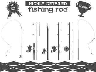 fishing rod icons 2