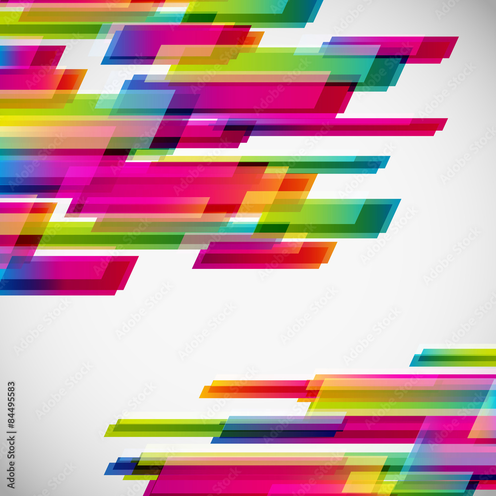 Poster Abstract background with rounded frames.
