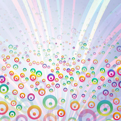 Abstract colorful bubbles background.