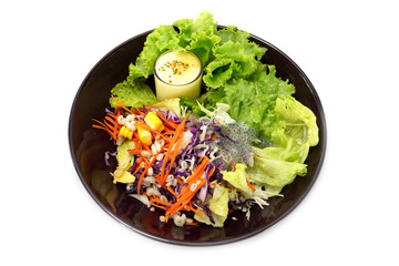 Mixed vegetable salad and Masala cream.
