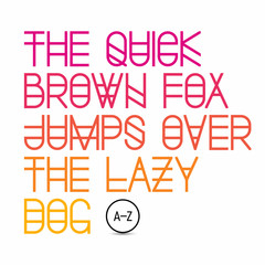 The quick brown fox jumps over the lazy dog - latin alphabet letters