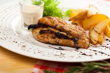 Chicken, Meat, Dinner.