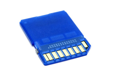 sd card isolated on white