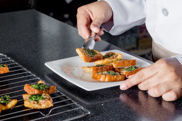 bread with minced pork