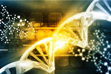 Digital illustration of DNA