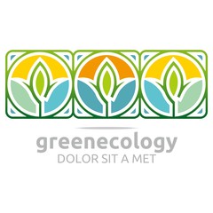 Logo Green Eco Leaf Natural