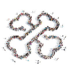 people in the shape of bones.