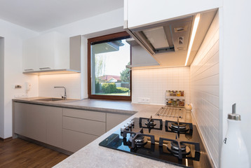 Stylish modern kitchen interior