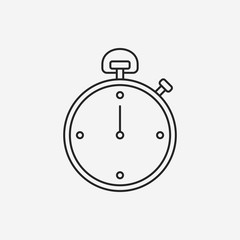 stopwatch line icon